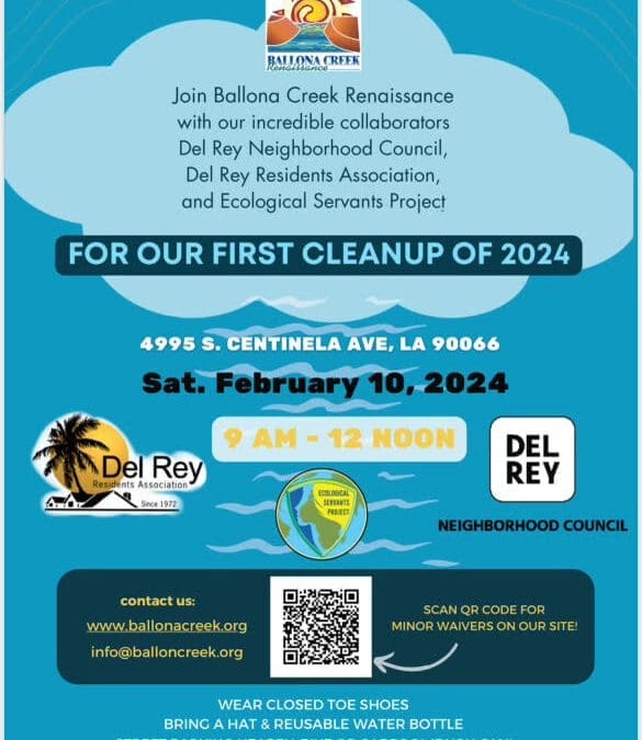 Join the EcoServants and Friends for the first Ballona Wetlands cleanup of 2024.
